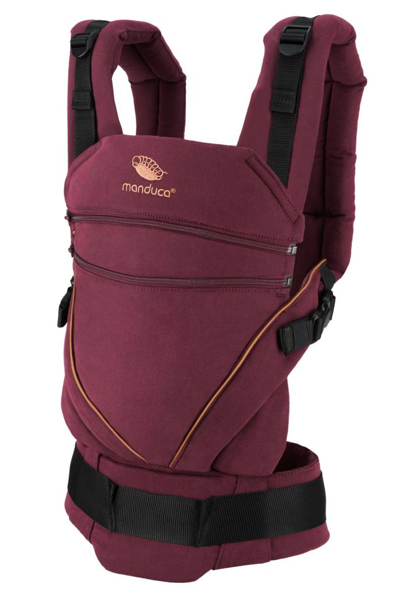 Manduca XT Full Buckle Babytrage aus Baumwolle - Denimberry-Toffee von manduca