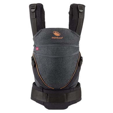 manduca Babytrage XT Cotton Denimblack-Toffee manduca Babytrage XT Cotton Denimblack-Toffee von manduca