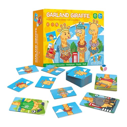 manhegari Additions- und Subtraktions-Lernkarten, Additions-Lernkarten,Giraffe Mathe-Lernkarten Additions-Subtraktions-Lernkarten | Selbstüberprüfendes interaktives Mathe-Lernspiel für Kinder von manhegari