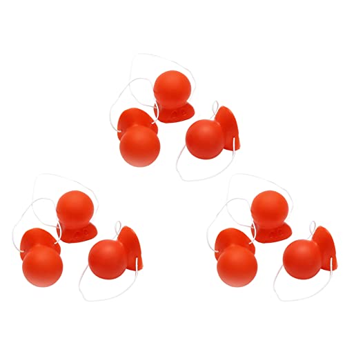 mansH 9 Stücke Rote Clownnase Hupende Quietschende Clownnase mit Elastischem Seil für Erwachsene Cosplay Kostümzubehör mansH 9 Stücke Rote Clownnase Hupende Quietschende Clownnase mit Elastischem Seil für Erwachsene Cosplay Kostümzubehör von mansH