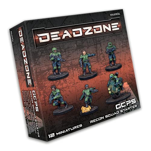 Mantic Games Deadzone GCPS Recon Squad Starter, unbemalt, MGDZG103 von mantic