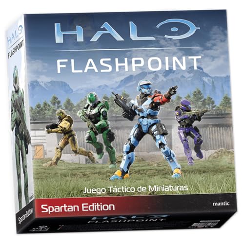 Mantic Games Halo: Flashpoint Spartan Edition, taktisches Miniatur-Brettspiel, ab 14 Jahren, für 2 bis 4 Spieler, 30-60 Minuten pro Spiel, Spanisch von mantic