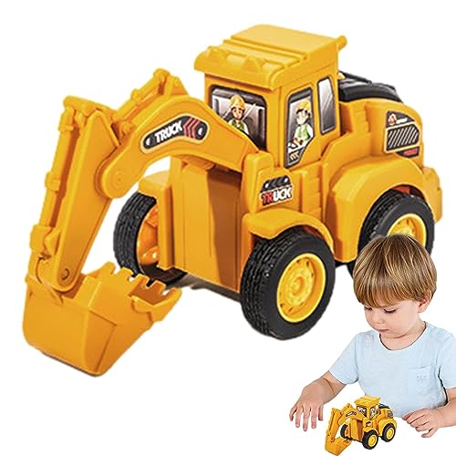 manting BAU-LKW-Spielzeug,Site Roller Bulldozer BAU-LKW-Spielzeug - Bulldozer-Bagger-Spielzeug, BAU-Power-Hauller-Bagger-Geschenk für Kleinkinder, Mädchen, Kinder von manting