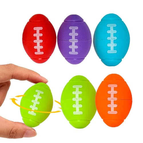 manting Fußball-Fidget-Spielzeug | Set mit 5 entspannenden Spinnerbällen für Erwachsene in Rugbyballform - Gags Witzspielzeug für Sinnesunterricht, Verhaltensunterricht, Mottoparty von manting