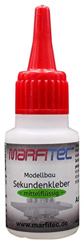 marfitec © Modellbau Sekundenkleber 20g mittelflüssig - Standard Verschluss von marfitec