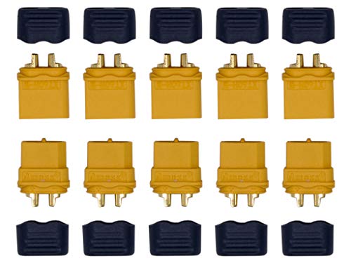 Marfitec © 5 Paar Amass XT60 H Stecker/Buchse (Male/Female) 3,5 mm + caps von Marfitec, Amass