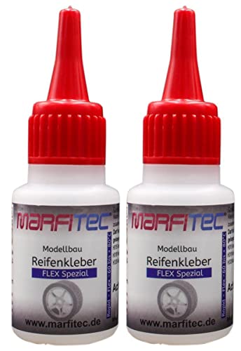 marfitec Modellbau Reifenkleber 2er Set 2X 20g - Flex - Standard Verschluss marfitec Modellbau Reifenkleber 2er Set 2X 20g - Flex - Standard Verschluss von marfitec