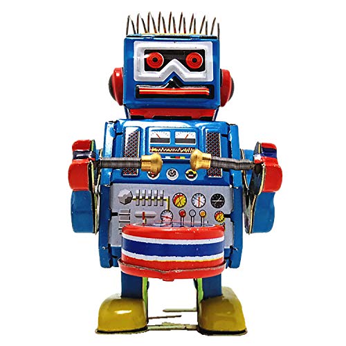 martoli Trommelnder Roboter Blechspielzeug von martoli