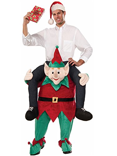 Weihnachts-Kostüm, Maskottchen-Kostüm, Ride On Me, Grau von mascotshop