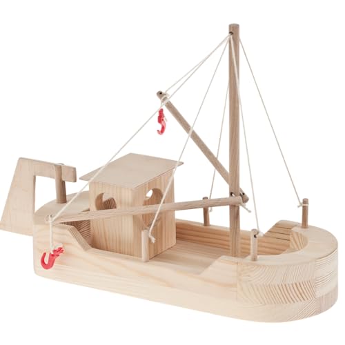 matches21 HOME & HOBBY Fischkutter DIY Holz Bastelset für Kinder ab 10 Jahren Technik-Bausatz von matches21 HOME & HOBBY