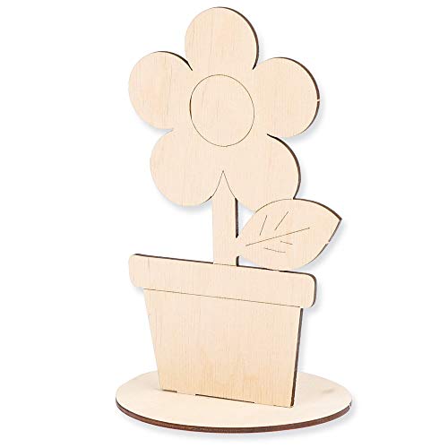 matches21 HOME & HOBBY Blume im Topf DIY Holz Bastelset für Kinder ab 4 Jahren als Steckbausatz zum Bemalen matches21 HOME & HOBBY Blume im Topf DIY Holz Bastelset für Kinder ab 4 Jahren als Steckbausatz zum Bemalen von matches21 HOME & HOBBY