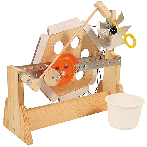 matches21 HOME & HOBBY Seifenblasen-Maschine DIY Holz Bastelset für Kinder ab 12 Jahren Elektronik-Bausatz von matches21 HOME & HOBBY