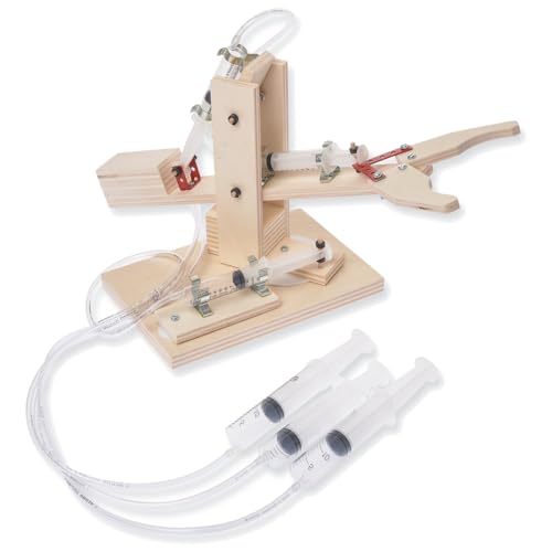 matches21 HOME & HOBBY Roboterarm Pneumatik DIY Holz Bastelset für Kinder ab 13 Jahren Hydraulik Modell Bausatz von matches21 HOME & HOBBY