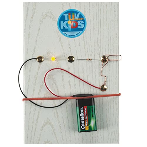 matches21 HOME & HOBBY Stromprüfgerät DIY Elektronik Bastelset für Kinder ab 8 Jahren mit LED & Batterie von matches21 HOME & HOBBY