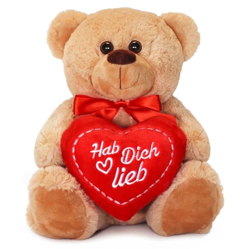 matches21 HOME & HOBBY Teddybär mit Herz HAB Dich LIEB Plüschteddy braun 25 cm süßes Valentinstag Kuscheltier Liebe Geschenk matches21 HOME & HOBBY Teddybär mit Herz HAB Dich LIEB Plüschteddy braun 25 cm süßes Valentinstag Kuscheltier Liebe Geschenk von matches21 HOME & HOBBY