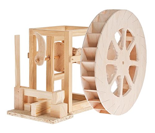 matches21 Hammerwerk Mechanismus mit Wasserrad Holz-Bausatz nach Leonardo Da Vinci Werkset ab 12 Jahren von matches21 HOME & HOBBY