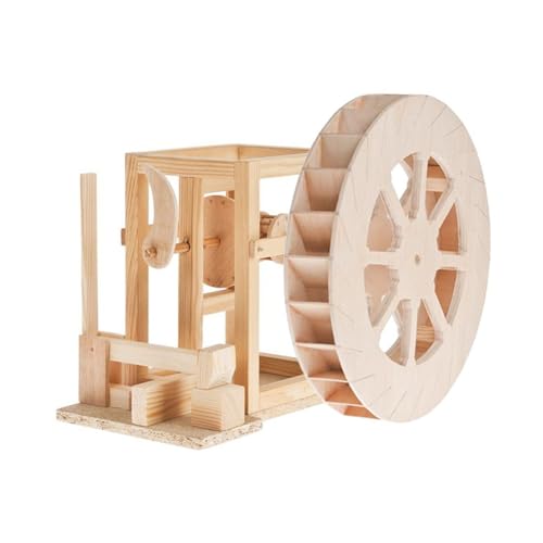 matches21 HOME & HOBBY Hammerwerk DIY Holz Bastelset für Kinder ab 12 Jahren mit Wasserrad nach Leonardo Da Vinci von matches21 HOME & HOBBY