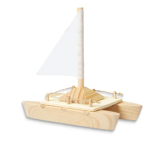 matches21 HOME & HOBBY Katamaran Boot DIY Holz Bastelset für Kinder ab 6 Jahren als Modellbau Bausatz matches21 HOME & HOBBY Katamaran Boot DIY Holz Bastelset für Kinder ab 6 Jahren als Modellbau Bausatz von matches21 HOME & HOBBY