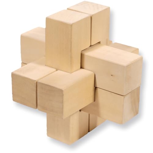 matches21 HOME & HOBBY Teufelsknoten DIY Holz Bastelset für Kinder ab 12 Jahren Geduldspiel-Bausatz von matches21 HOME & HOBBY