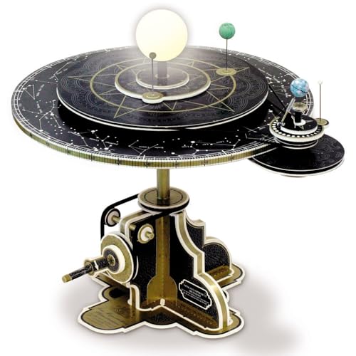 matches21 Kopernikus Planetensystem Planetarium der Astronomie als LED Modell Bausatz aus Gold bedrucktem Karton von matches21 HOME & HOBBY