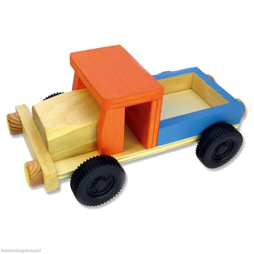 matches21 HOME & HOBBY LKW DIY Holz Bastelset für Kinder ab 8 Jahren als Lastwagen Modell von matches21 HOME & HOBBY