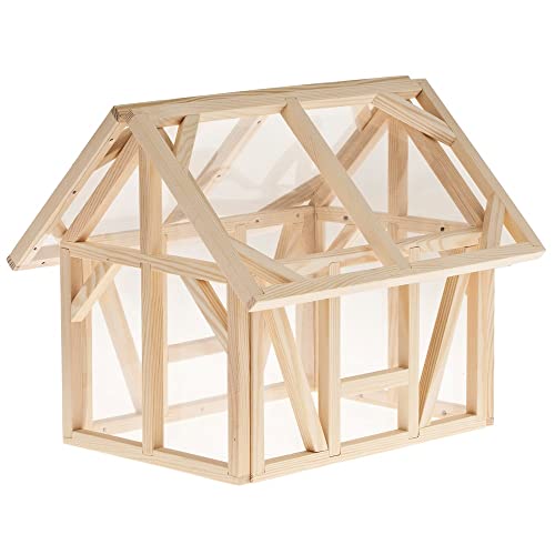 matches21 HOME & HOBBY Mini-Gewächshaus DIY Holz Bastelset für Kinder ab 12 Jahren von matches21 HOME & HOBBY