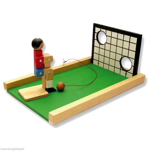 matches21 Mini Torwand Kicker Holz Bausatz f. Kinder Werkset Bastelset ab 12 Jahren von matches21 HOME & HOBBY