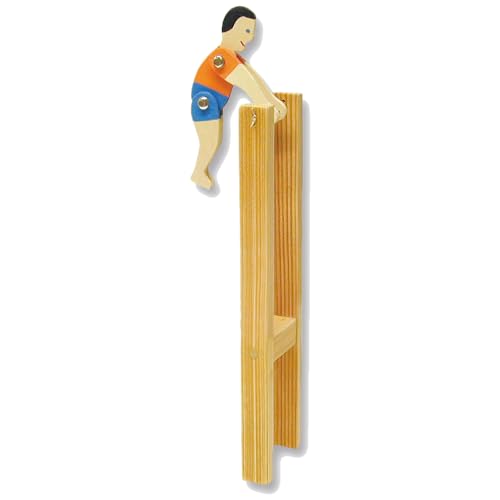 matches21 Reck Turner Geschicklichkeitsspiel als Holz Bausatz Bastelset Werkset f. Kinder ab 11 Jahren von matches21 HOME & HOBBY