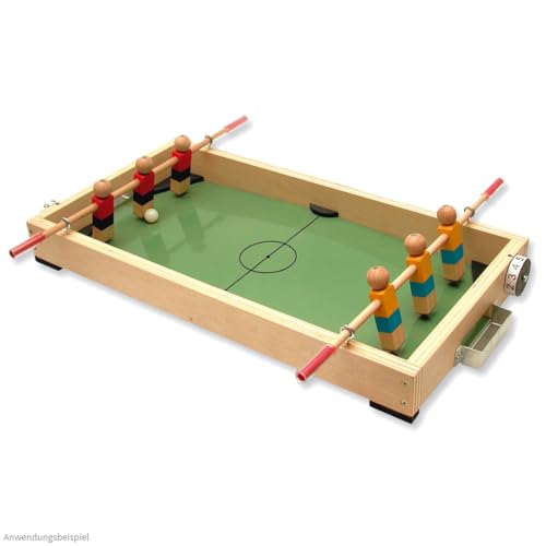 matches21 Tisch-Fußball Mini Kicker Tischkicker Holz Bausatz f. Kinder Werkset Bastelset ab 12 Jahren von matches21 HOME & HOBBY