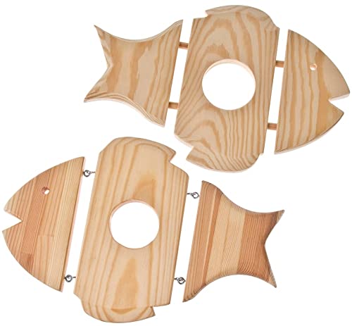 matches21 HOME & HOBBY Topfuntersetzer DIY Holz Bastelset für Kinder ab 10 Jahren in Fischform von matches21 HOME & HOBBY