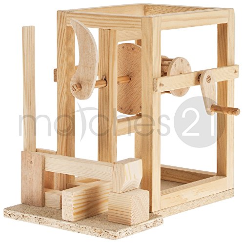 matches21 Hammerwerk Mechanismus nach Leonardo da Vinci Konstrukt Bausatz Projekt aus Holz für Kinder/Jugendliche von matches21 HOME & HOBBY