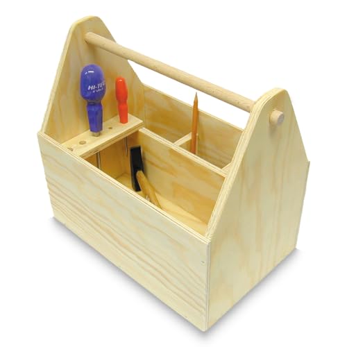 matches21 HOME & HOBBY Holz Werkzeugkiste DIY Bastelset für Kinder ab 12 Jahren von matches21 HOME & HOBBY