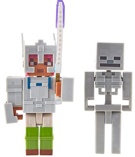 Minecraft Dungeons 3.25-in Battle Figures 2-Pk, Adriene and Skeleton Minecraft Dungeons 3.25-in Battle Figures 2-Pk, Adriene and Skeleton von Mattel