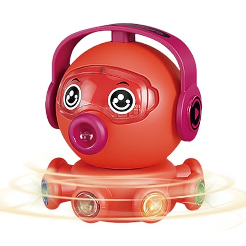 mawma Oktopus Kreisel | Balance Gut gemachtes Desktop-Gyro-Spielzeug | Cartoon süßes Oktopus-Sensorspielzeug mit Buntem Licht | Lustiges Drehen und Drücken, um Lernspielzeug zu starten von mawma