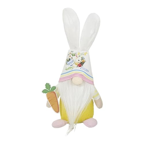 Zwerge mit Hasenohren, mit Zwergen gefülltes Plüschtier ohne Gesicht mit Hasenohren, entzückendes skandinavisches Tomte, handgefertigtes irisches Wichteltier, langlebiges Osterwichtel-Plüschtier Pe von maxal