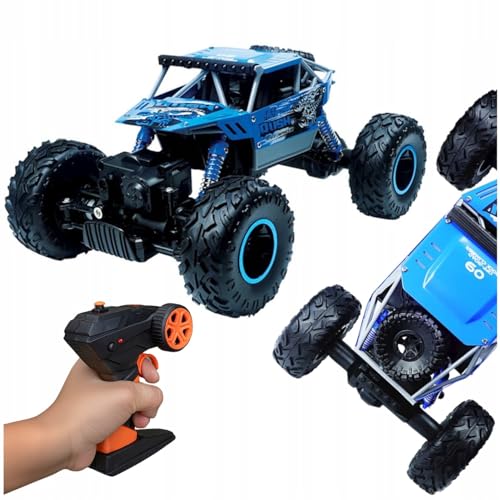 maxlife Robustes Ferngesteuertes Auto Offroad MXRC-300-4x4 Antrieb - Geschwindigkeit 8 km/h - Auto mit Fernbedienung - Aluminiumchassis Große Räder - Ideal RC Car für Kinder und Erwachsene von maxlife
