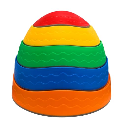 Balancesteine - Stepping Stones - Balance Stufensteine - Stapelbare Flusssteine - Stimuliert Motorik - Lernspielzeug - ab 1 Jahr - 6 Stück Balancesteine - Stepping Stones - Balance Stufensteine - Stapelbare Flusssteine - Stimuliert Motorik - Lernspielzeug - ab 1 Jahr - 6 Stück von maxxshop.nl