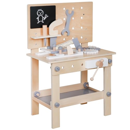 Kreative Werkbank - Für Kinder - Mit Holzwerkzeugen Kreative Werkbank - Für Kinder - Mit Holzwerkzeugen von maxxshop.nl