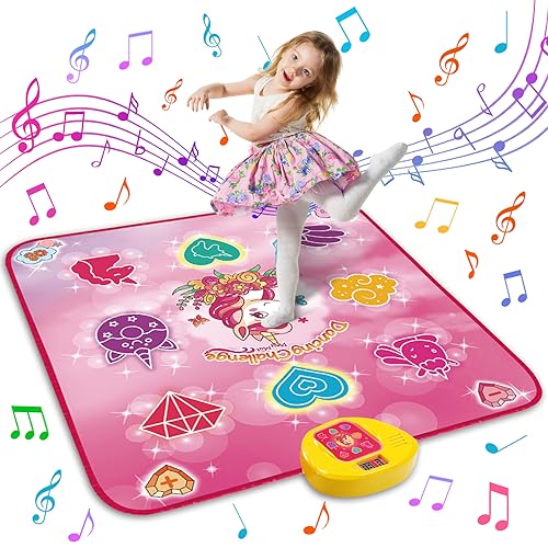 Tanzmatten Kinder Geschenke für Mädchen - Musikmatte mit 6 Spielmodi, Herausforderung Modi, Einhorn Spielmatte für Kinder Weihnachten Geburtstags Spielzeug ab 3 4 5 6 7 8 9+ Jahre Mädchen Junge Tanzmatten Kinder Geschenke für Mädchen - Musikmatte mit 6 Spielmodi, Herausforderung Modi, Einhorn Spielmatte für Kinder Weihnachten Geburtstags Spielzeug ab 3 4 5 6 7 8 9+ Jahre Mädchen Junge von maysida