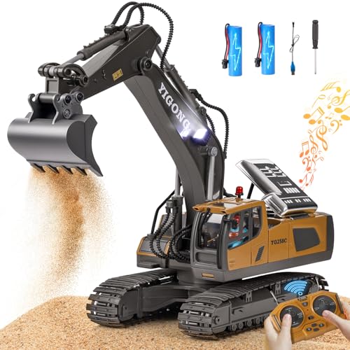 maysida Ferngesteuerter Bagger Spielzeug mit Licht & Sound für Jungen 3-12 Jahre, 2,4 GHz Rechargeable RC Bagger mit Metallschaufel & 680°Drehung für Kinder, Jungen Geschenk für Geburtstag/Weihnachten maysida Ferngesteuerter Bagger Spielzeug mit Licht & Sound für Jungen 3-12 Jahre, 2,4 GHz Rechargeable RC Bagger mit Metallschaufel & 680°Drehung für Kinder, Jungen Geschenk für Geburtstag/Weihnachten von maysida