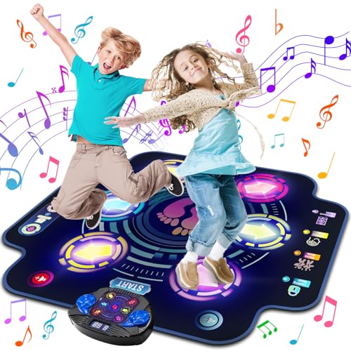 maysida Tanzmatte für Kinder ab 3 4 5 6 7 8 9 10 11 12 Jahre-6 LED Leuchten, Integrierter Musik mit Bluetooth, Weihnachten Geburtstag Geschenke Spielzeug ab 3-12 Jahre Mädchen maysida Tanzmatte für Kinder ab 3 4 5 6 7 8 9 10 11 12 Jahre-6 LED Leuchten, Integrierter Musik mit Bluetooth, Weihnachten Geburtstag Geschenke Spielzeug ab 3-12 Jahre Mädchen von maysida