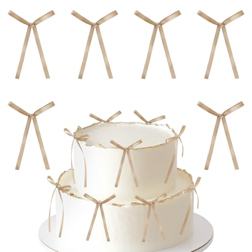 30 Stück Champagner-Goldschleifen Kuchendekoration, Champagnerschleifen Kuchendekoration, goldene Schleifen, Dekorationen für Geburtstag, Hochzeit, Babyparty, Schleifen für Geschenkverpackungen 30 Stück Champagner-Goldschleifen Kuchendekoration, Champagnerschleifen Kuchendekoration, goldene Schleifen, Dekorationen für Geburtstag, Hochzeit, Babyparty, Schleifen für Geschenkverpackungen von mciskin
