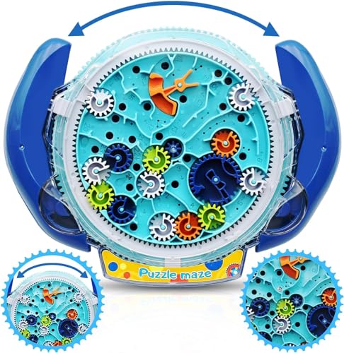 3D Maze Labyrinth,3D Denkrätsel,Geschicklichkeit Labyrinth Puzzle,Labyrinth Spiel,Partyspaß Geduldspiele,Kinder Geschenke, Geschicklichkeitsspiel für Kinder ab 3+ Jahren (Blau) von mciskin