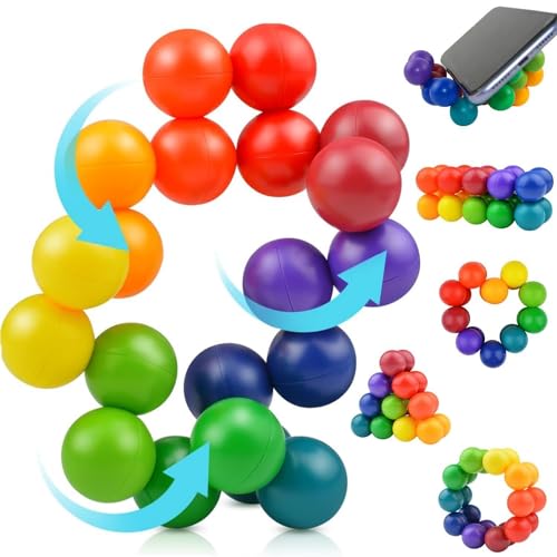 3D Puzzle Ball Sensorisches Spielzeug,Fidget Ball Büro-Schreibtisch-Spielzeug Zum Abbau Von Stress,Angstzuständen, Autismus-Spielzeug Lustiges pädagogisches Weihnachtsgeburtstagsgeschenk von mciskin