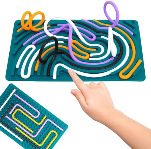 Sensorik Activity Board Doppelseitiges Aktivitätsbrett Sensorisches Aktivitätstafel für Kinder&Erwachsene zur Beruhigung, Angstzuständen,ADHD und Autismus,Sensorische Fidget Spielzeug (Rechteckig) Sensorik Activity Board Doppelseitiges Aktivitätsbrett Sensorisches Aktivitätstafel für Kinder&Erwachsene zur Beruhigung, Angstzuständen,ADHD und Autismus,Sensorische Fidget Spielzeug (Rechteckig) von mciskin