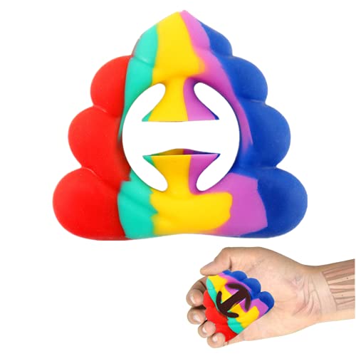 mciskin Fidget Snappers Spielzeug zum Stressabbau, Stressabbau, Klick-Finger-Spielzeug (Rainbow 4) von mciskin