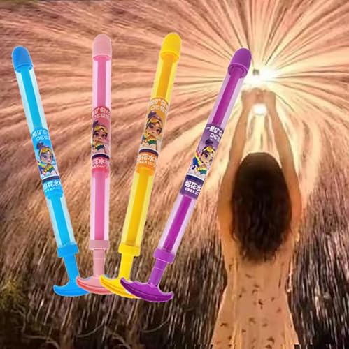 Pack of 4 Feuerwerk Wasserpistole Toy, Romantic Fireworks Water Gun for Couples, Spray Strand Spielzeug, High Pressure Water Squirter In Fireworks Style for Bathing, Pool, Party (C) von meec