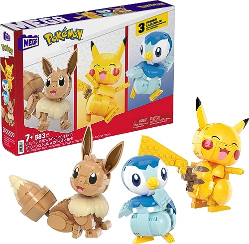 Set Trio Figuren Pokemon zum Bauen von Mega Brands
