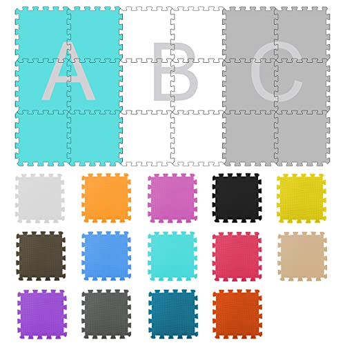 meiqicool Puzzlematte Spielmatte Spielteppich Schaumstoff Puzzle, Farbe und Muster können individuell angepasst Werden DZ301018 von meiqicool