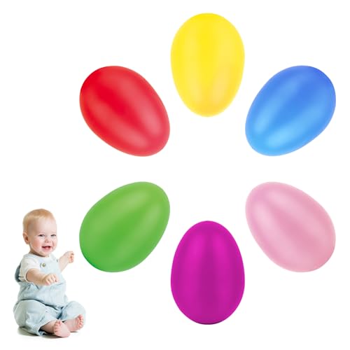 Eier Maracas 24 Stück 6 Farbe Musical Egg Shaker, Rasseleier Baby, Percussion Musikintrument, Schütteleier für Eltern-Kind-Aktivitäten,Kindergarten-Früherziehung,Osterpartygeschenke Eier Maracas 24 Stück 6 Farbe Musical Egg Shaker, Rasseleier Baby, Percussion Musikintrument, Schütteleier für Eltern-Kind-Aktivitäten,Kindergarten-Früherziehung,Osterpartygeschenke von mellystore